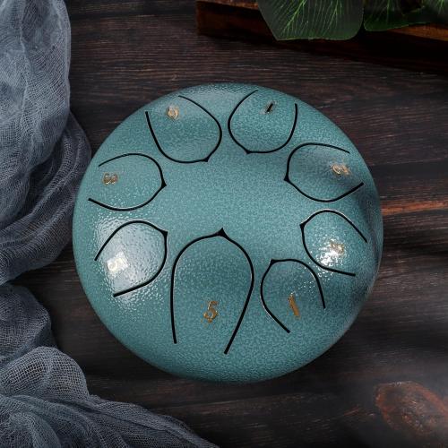 Steel Tongue Drum 6inch 8 Notes Tongue Drum for Kids Preschool Activities Drum Instrument Steel Tongue Drum