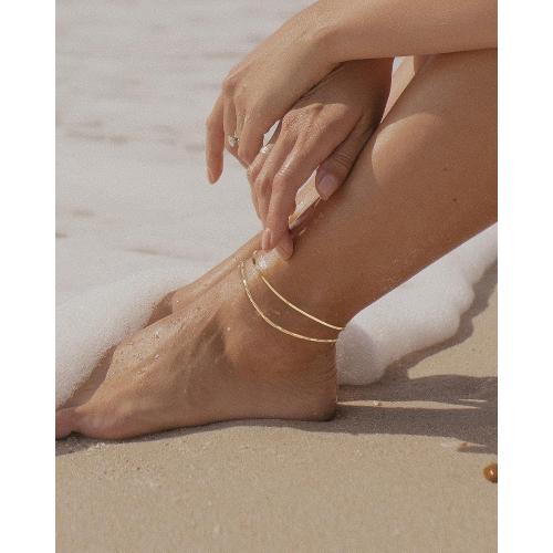 NIXMAX Ankle Bracelets for Women 14k Real Gold Silver Plated Anklets Freshwater Pearl Seashell Mermaid Heart Evil Eye Charms Adjustable Chain Waterproof Hypoallergenic Body Jewelry Cute Trendy Gifts