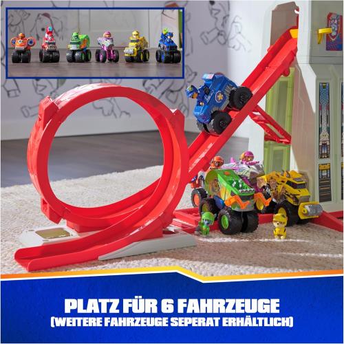 PAW Patrol: Rescue Wheels Super Loop Tower HQ, with Light, Sound, Vehicle Launcher, Chase Action Figure & Toy Truck, Kids Toys for Boys & Girls Age 3