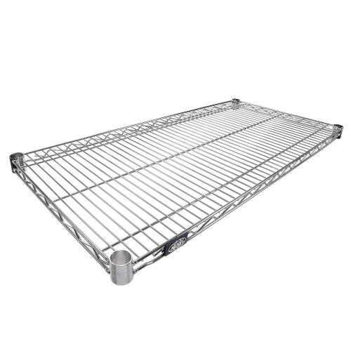 Nexel Additional Wire Shelf for Wire Shelving Units, 600-800 lb Capacity, 18W x 30L, Chrome Finish