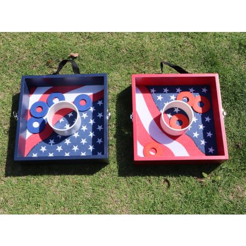 Washer Toss Games Wooden No MDF Includes 8 Washers Reinforced PVC Tube Perfect for Yard Outdoor Games