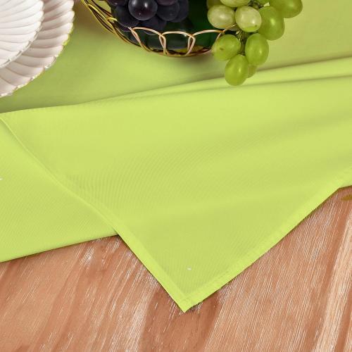 MEANMOY Lime Green 210 GSM Water & Stain Resistant Square Tablecloth - Solid 54 x 54 Inch Rectangle Table Cloth Cover in Wrinkle Free Washable Wipe Clean Polyester Fabric for Wedding, Party, Banquet