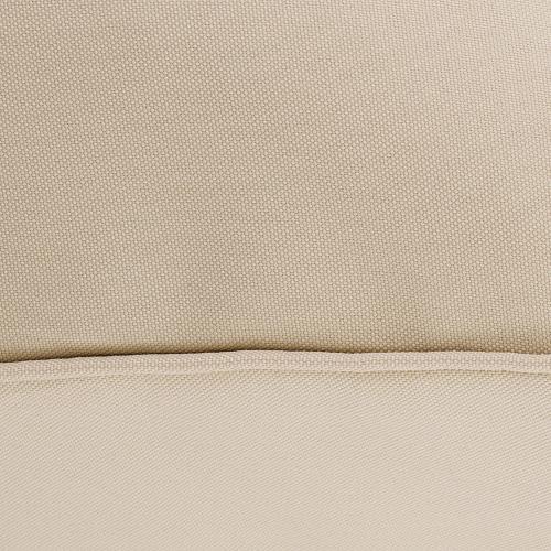 Classic Accessories Montlake Water-Resistant 2 pcs, 23 x 22 x 4 Inch Outdoor Back Cushion Slip Cover, Patio Furniture Cushion Cover, Antique Beige, Patio Furniture Cushion Covers