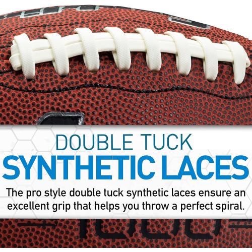 Franklin Sports Youth   Adult Footballs - Extra Grip 1000 Official Size, Junior   Pee Wee Kids - 1   12 Packs