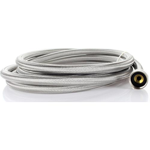 10 Foot Stainless Steel Washing Machine Hoses (2 Pack) Burst Proof from Kelaro