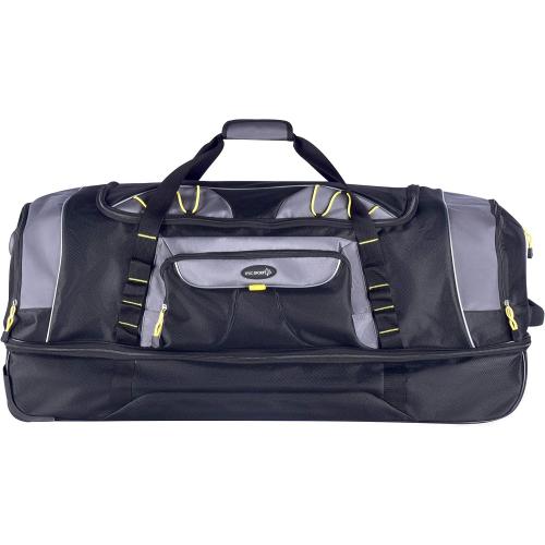 TPRC Sierra Madre II Upright Rolling Duffel Bag, Black/Gray, 36-Inch