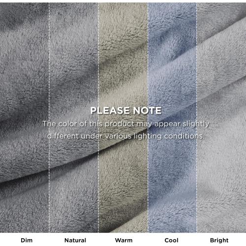 Bedsure Fleece Throw Blanket for Couch Grey - Lightweight Plush Fuzzy Cozy Soft Blankets and Throws for Sofa, 50x60 inches