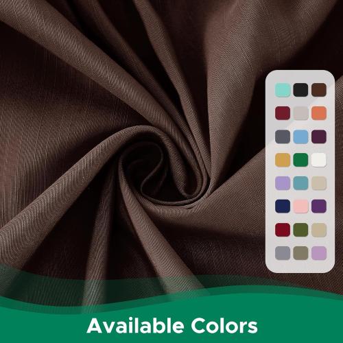 Biscaynebay Wrap Around Bed Skirts for Queen Beds 17 Long Drop, Brown*** Adjustable Elastic Dust Ruffles Easy Fit Wrinkle & Fade Resistant Silky Luxurious Fabric Solid Machine Washable Queen size