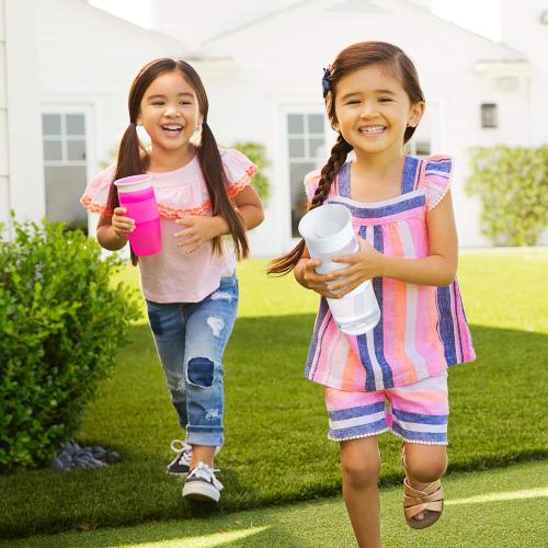 Munchkin® Miracle® 360 Cup Parent Pack, 24 Ounce Spill Proof Sippy Cups, Black and White, 2 Pack – Great for Toddlers, Big Kids or Adults