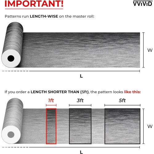 VViViD® XPO Silver Brushed Steel Car Wrap Vinyl Roll with Air Release Technology (10ft x 5ft)