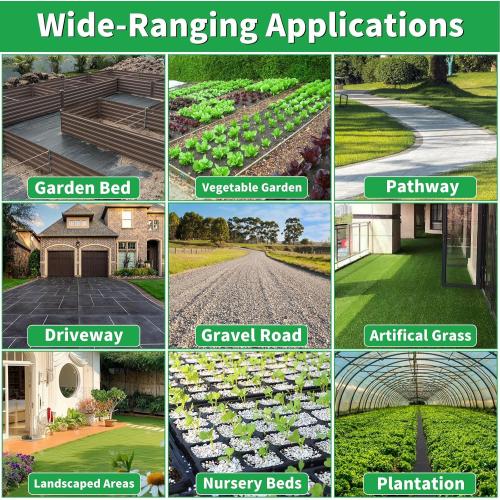 4ftx100ft Garden Landscape Fabric Weed Barrier Fabric Heavy Duty,Weed Blocker Fabric, Geotextile Fabric Under Gravel,Garden Tarp to Prevent Weeds, Landscaping Fabric