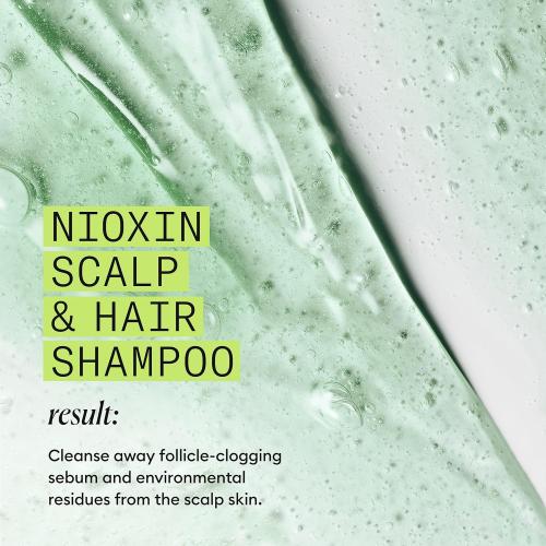 Nioxin System 2 Scalp   Hair Thickening Shampoo for Natural Hair with Progressed Thinning | Cleanse & Boost Hair Density with Niacinamide & Biotin