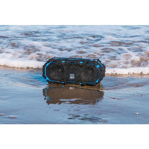 Altec Lansing LifeJacket Jolt - Waterproof Bluetooth Speaker, Durable & Portable Speaker with Qi Wireless Charging and Voice Assistant, Black w/Lights