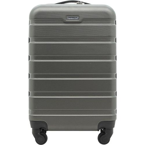 Travelers Club Harper Luggage, Charcoal, 22-Inch Carry-On