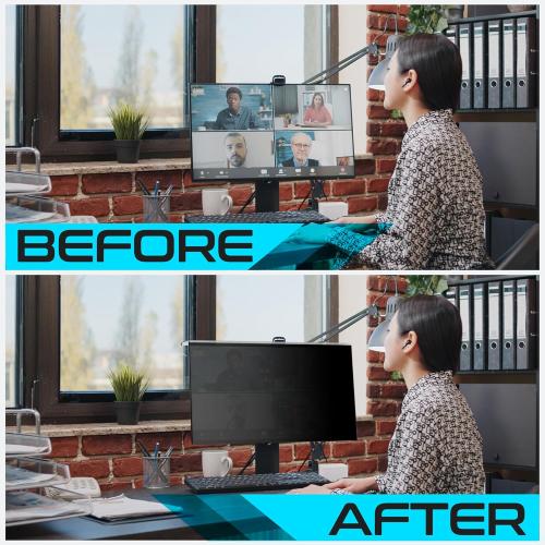 EZ-Pro Screen Protector Privacy Screen Panel for 24 inches (NOT Compatible with iMac) Computer Monitor, Anti Blue Light and Anti-Glare, Screen Panel Size 13.3 Height x21.5 Width