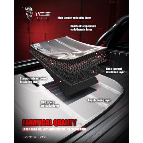 MZS Windshield Sun Shade Compatible with Silverado Sierra 1500 2500HD 3500HD 2019-2026, Foldable Truck Sun Shade Shield with Storage Pouch, Front Window Visor Sunshade for Interior Protector