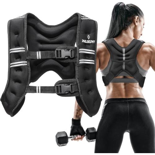 Philosophy Gym Weighted Workout Vest, Strength Training Fitness Body Weight Vest