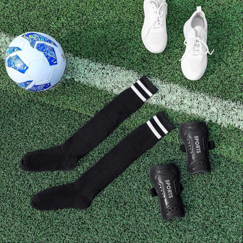 Syhood Soccer Shin Guards and Socks for Toddler Kids Youth, Lightweight Soccer Shin Pads Protective Defender Gear for 3-5, 5-10, 10-15 Years Old Children Teen Boys Girls Sports Game