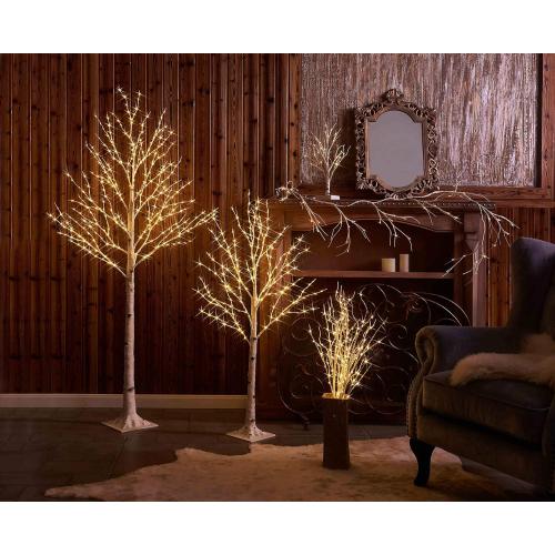 LITBLOOM Lighted Twig Birch Tree with Fairy Lights 6FT 330 LED for Indoor Outdoor Home and Christmas Holiday Decoration