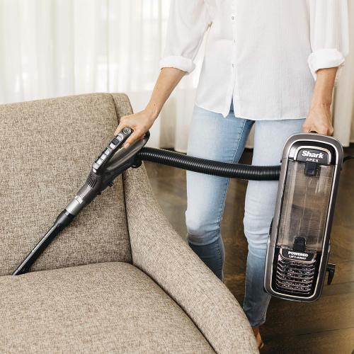 Shark AZ1002 Apex Powered Lift-Away Upright Vacuum with DuoClean & Self-Cleaning Brushroll, Crevice Tool, Upholstery Tool & Pet Power Brush, for a Deep Clean on & Above Floors, Espresso