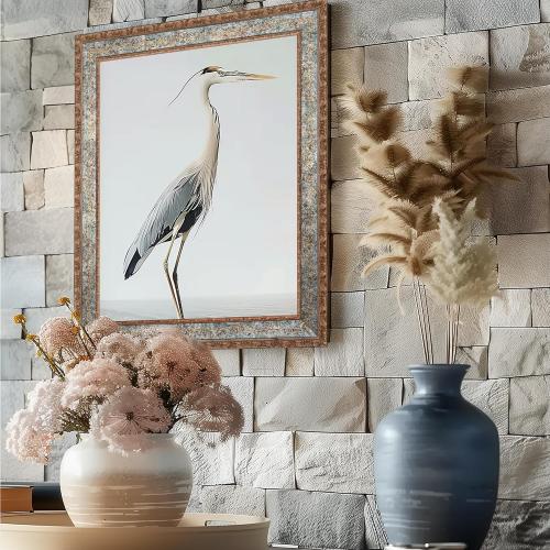 ArtXO Antique 18x24 Picture Frame,2.75 Wide Wooden Vintage Ornate Photo Frame 18 by 24 In,Gallery WAll Art Decor,Bronze Gold & Aquamarine 5