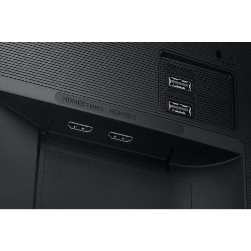 Black SAMSUNG M5 Series 32-Inch FHD 1080p Smart Monitor & Streaming TV (Tuner-Free), Netflix, HBO, Prime Video, & More, Apple Airplay, Height Adjustable Stand, Built-in Speakers (LS32AM502HNXZA)