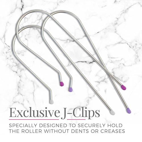 Remington Ionic Conditioning Hair Setter, 20 Velvet Hair Rollers, 6 Large (1¼”), 10 Medium (1), 4 Small (¾”), Blowout Style Hair Curlers