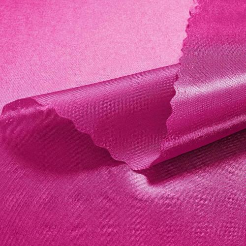 Pink 20x20 VACVELT 12 Pack Hot Pink Satin Napkins 20x20 Inch for Wedding, Elegant Dinner, Square Table Decor, Restaurant, Banquet, Graduation Party - Scalloped Silky Cloth