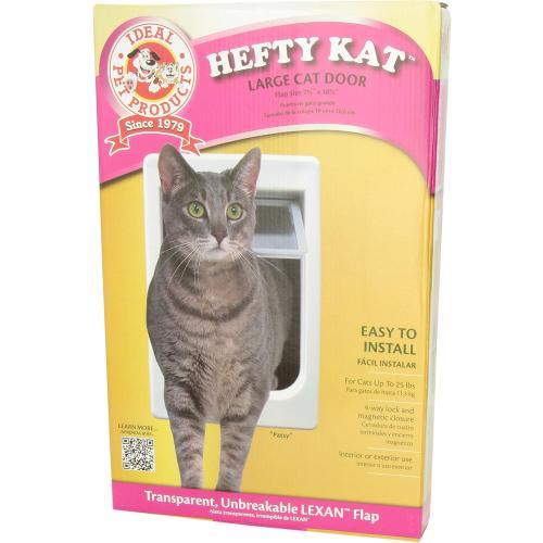 Ideal Pet Products Chubby Kat Door, Plastic, Large, 7.5 x 10.5 Flap Size