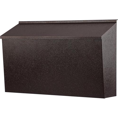 KYODOLED Wall-Mount Mailbox, Large Capacity Mail Box, Galvanized Steel Rust-Proof Metal Post Box, Mailboxes for Outside,15.7x9.9x4.9 Bronze