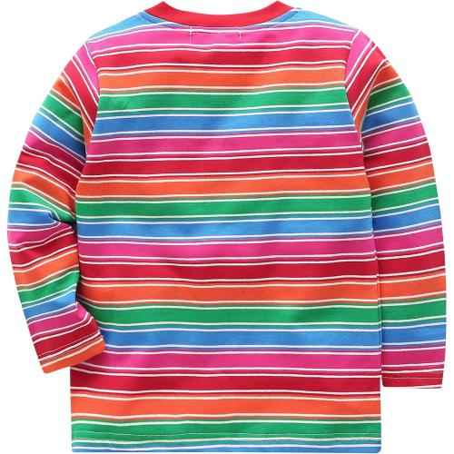 Size 5-6 years Boys Girls Striped T-Shirt, Long Sleeve Short Sleeve Crewneck Tee T-Shirt
