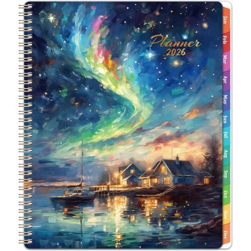 2026 Planner - 2026 Planner Weekly and Monthly from Jan. 2026 - Dec. 2026, Calendar 2026 Planners with Monthly Tabs and Inner Pocket, 8.5 x 11