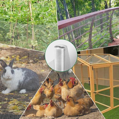 Hardware Cloth Size  1/2 Inch 48 x 100 ft 19 Hot - Dipped Galvanized After Welding. Ideal for Chicken, Rabbit, Snake Cages and Fencing.