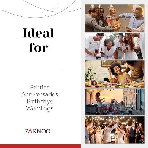 Pint Glasses Set of 6 - 16 oz Drinking Glasses Made for Cold Beverages - 16 oz Mixing Glass & Highball Set of 6 for Homes, Pubs & More - Freezer & Dishwasher-Friendly Cocktail Glasses, PARNOO