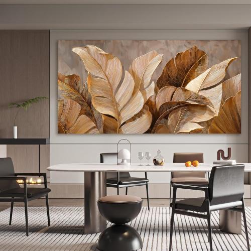 Dimpaga Canvas Wall Art Decor Artwork for Wall Decor Wall Art Pictures for Living Room Botanical Wall Art Prints Brown Modern Wall Art Decorations Artwork for walls Bedroom Office Decor 20 X 40