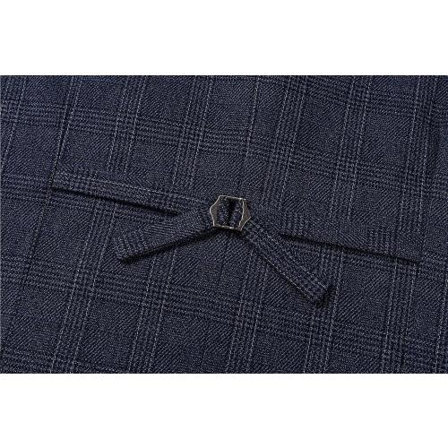 SevenBoy Mens Vintage Suit Vest Plaid Tweed Regular Fit Waistcoat Polka Dot