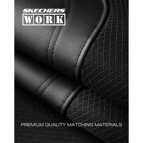 Skechers Car Seat Covers, Work Leather Seat Covers 5-Times Stronger Built-in Webbing, Oxford Fabric Front Seat Cover, Airbag Compatible, Automotive Comfort for Cars, Trucks, SUVs,Beige