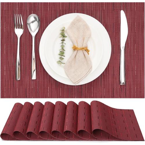 Myir JUN Placemats Set of 8 Kitchen and Dining Table Placemats