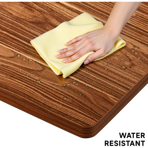 BIZUM Whole-Piece Particle Board Table Top Wood Countertop for Standing Desk DIY, 63x28x1 Inch Walnut Desk Top
