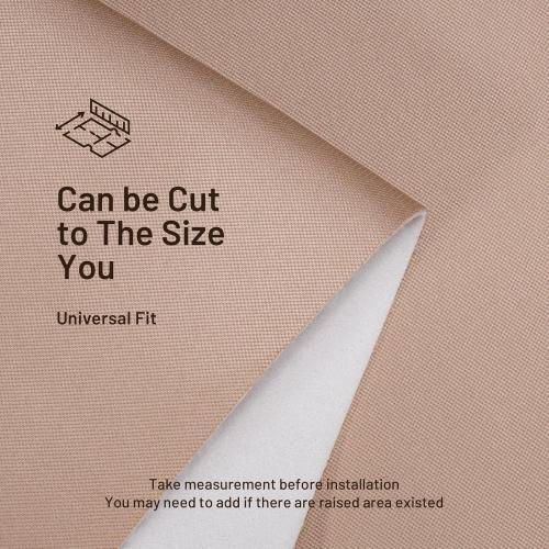 Auto Headliner Fabric 96 L × 60 W Mesh Type with Foam Backing - Tube Packaging - Brown Interior Replacement Material for Car/Truck/SUV/RV Roof - Home Repair/DIY Headliner Material