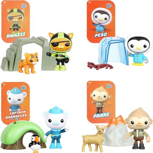 Octonauts 61100 Above & Beyond | Deluxe Toy Figure | Kwazii Adventure Pack | Recreate Missions, Green