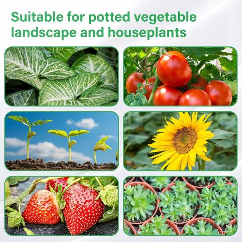 iPower 60W LED Grow Lights with Full Spectrum Plant Growing Light Strips for Indoor Plant with Auto ON/Off 3/9/12H Timer, 10 Dimmable Levels 48 LEDs Per Tude, 4 Tubes, Yellow