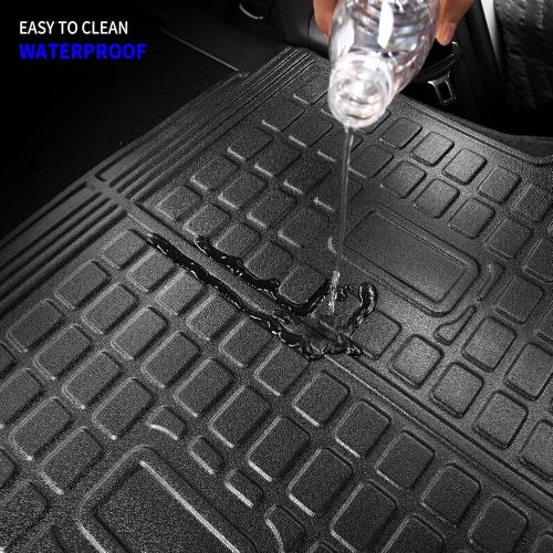 Rongtaod Cargo Mat Compatible with 2021-2025 2026 Nissan Rogue Rear Trunk Mat Cargo Liner Back Seat Cover Protector All Weather 2024 Rogue Accessories (Trunk Mat   Backrest Mats) ‼️has stains and mild scratches ‼️