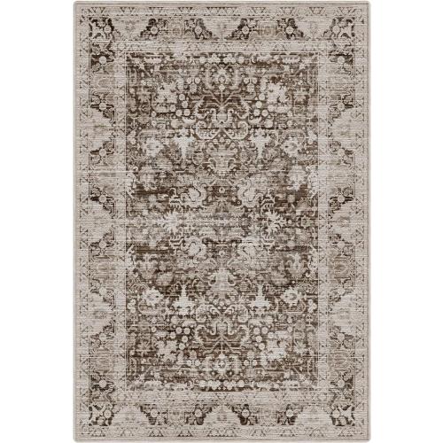 LUMI 8x12 Washable Area Rug for Living Room, Ultra Soft Traditional Vintage Rugs Non Slip with Rubber Backing, Low Profile, High Traffic, Stain Resistant Carpets, Ideal for Bedroom, Dining Room