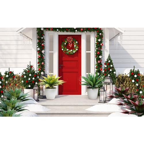 Velener Fall Fake Agave Artificial Plant: Red Fake Agave Plant for Room Decor and Autumn, Unpotted Faux Agave Plant for Outdoor/Indoor Fall Decor, Red, 22 inches, Set of 1