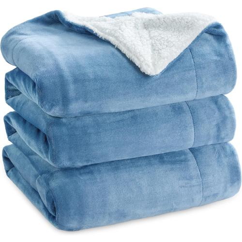 GentleSoft Sherpa FleeceNon-Heated, Thick and Warm Throw for Women and Men, Soft Fuzzy Plush