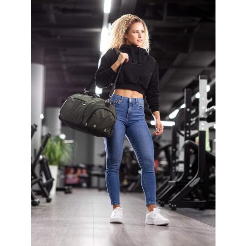 Fitgriff® Gym Bag for Men & Women with Shoe & Wet Compartment - Duffle Bag for Travel, Sports, Fitness & Workout