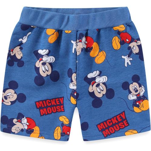 Size 6 ...Disney Mickey Mouse Boys Short Sleeve T-Shirt and French Terry Short Set for Toddler and Big Kids