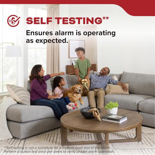 Kidde Smoke Detector, Hardwired & 10-Year Battery Backup, 20SA10-V, 1 Pack