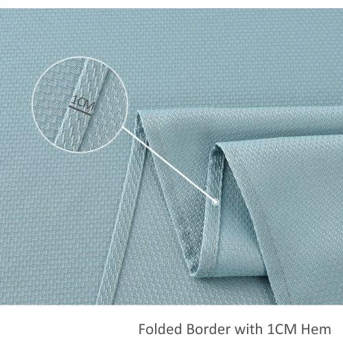 maxmill Jacquard Square Tablecloth Stain Resistant Spillproof Wrinkle Free Washable Soft Table Cloth, Decorative Fabric Table Cover for Dining Room, Indoor and Outdoor Use, 52 x 52 Inch, Dusty Blue